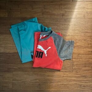 Boys two T-shirt bundle Puma A&F 7/8